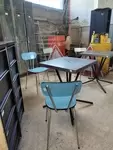 Pair of formica chairs 60s 70s