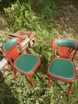 Pair of Irish pub bistro chairs