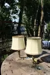 Pair of old bedside lamps
