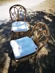 Pair of rattan chairs