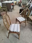 Pair of rattan chairs 
