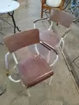 Paire de fauteuils de maître d'école