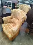 Pair of toad armchairs