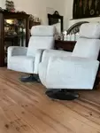 Pair of tulip armchairs