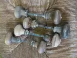 Pair of turned wooden handles