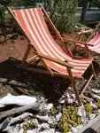 Pair of vintage deckchairs