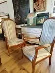 Pair of voltaire armchairs