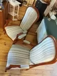 Pair of voltaire armchairs