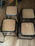 Pair of workshop stools