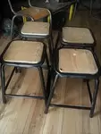 Pair of workshop stools