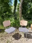 Pair of 70s chrome chairs
