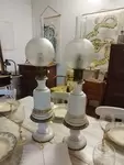 Pair of 19th century oil lamps