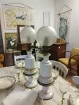 Pair of 19th century oil lamps