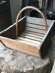 Vintage folk art basket