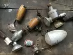 Parts of vintage old bikes