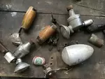 Parts of vintage old bikes