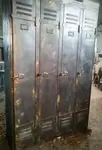Patinated four-door locker room