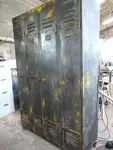 Patinated four-door locker room