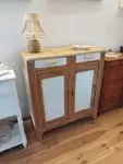 Small, low, revamped sideboard