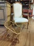 Small rattan armchair from the 70s 