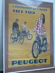 Peugeot 101 102 advertising poster