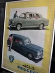 Peugeot 403 60s poster