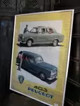 Peugeot 403 60s poster