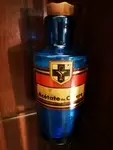 Pharmacy jar blue glass copper acetate