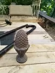Pine cone staircase ball 