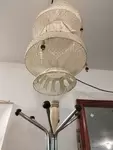 70s crochet ceiling light