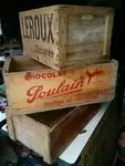 Poulain chocolate advertising box