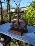 Cast iron notary press