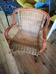 Rattan armchair