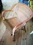 Rattan armchair