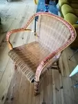 Rattan armchair