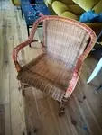 Rattan armchair