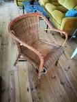 Rattan armchair