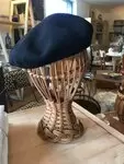 Rattan hat rack