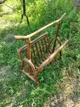 Rattan magazine rack