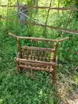 Rattan magazine rack