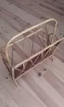 Rattan magazine rack