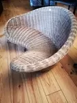 Rattan meditation chair