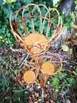 Rattan plant holder