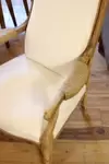Refurbished Voltaire armchair 