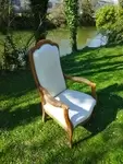 Refurbished Voltaire armchair 