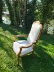 Refurbished Voltaire armchair 