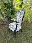 Restored old armchair