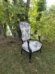 Restored old armchair