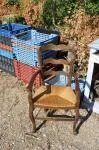 Rustic armchair from the 1950s and 60s 