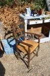 Rustic armchair from the 1950s and 60s 